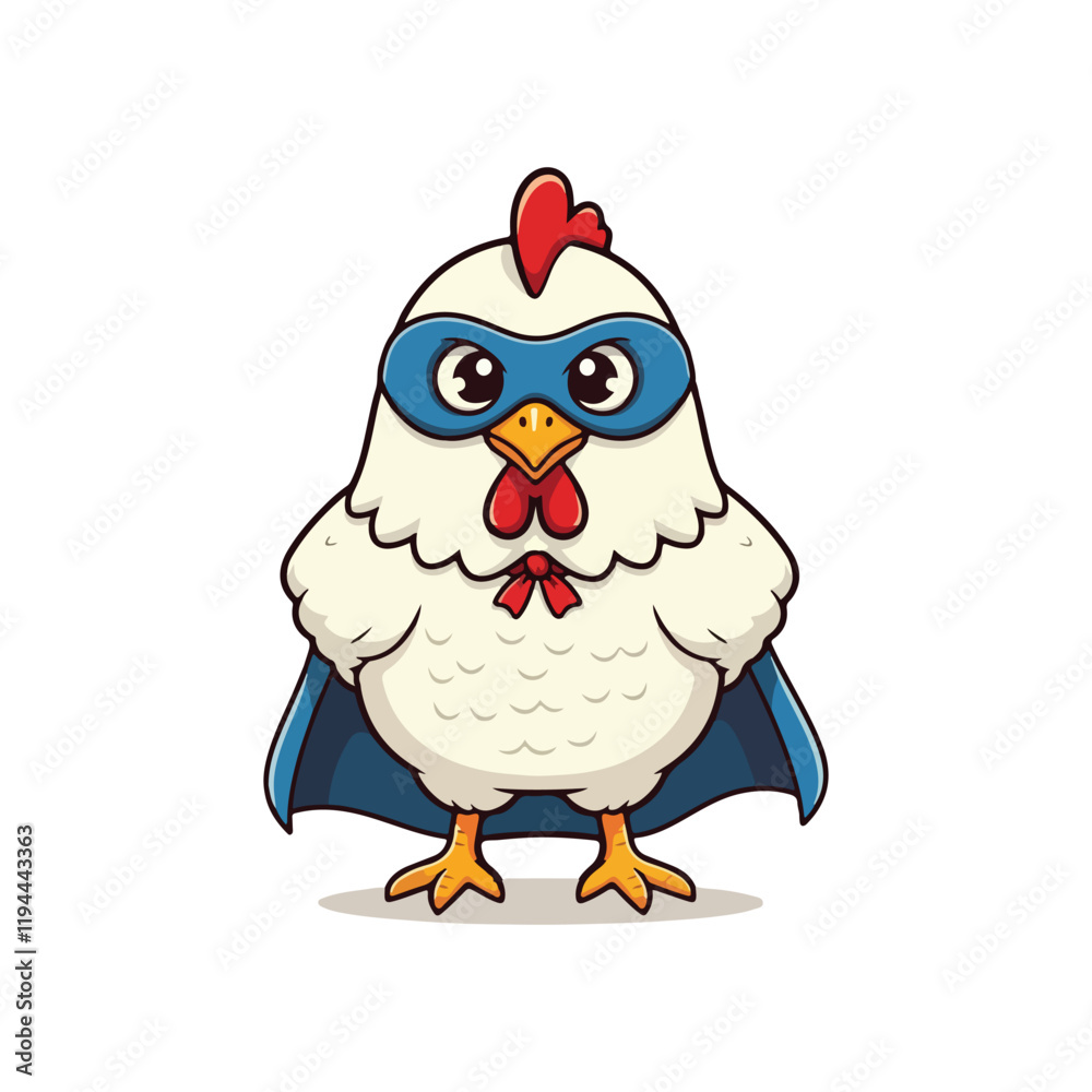 Cute Chicken Hen Standing Cartoon Vector Icon Illustration Animal Nature Icon Isolated Flat Vector Cute Chicken Hen Standing Cartoon Vector Icon Illustration Animal Nature Icon Isolated Flat Vector