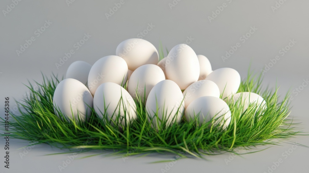 pile of easter eggs in green grass pile of easter eggs in green grass