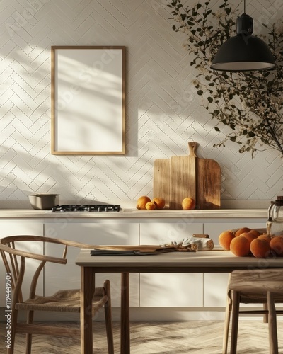 Minimalist Kitchen Design With Wooden Accents And Natural Light