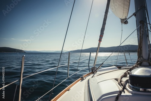 Sailboat outdoors vehicle nature.