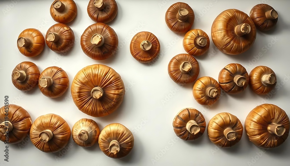 Golden Mushroom Arrangement: A Rustic Still Life Golden Mushroom Arrangement: A Rustic Still Life