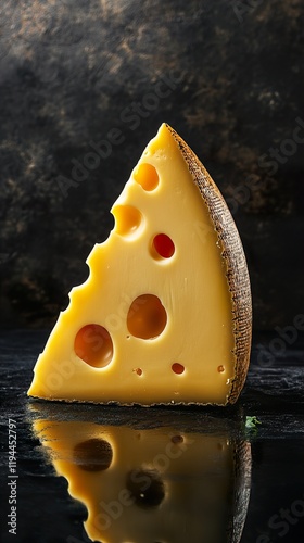 Aromatic Wedge of Swiss Cheese: A Culinary Delight photo