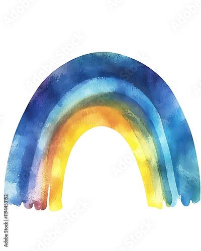 World down syndrome day concept, Vibrant Watercolor Rainbow Concept Symbolizing Hope and Positivity for Naphat Day Celebration photo