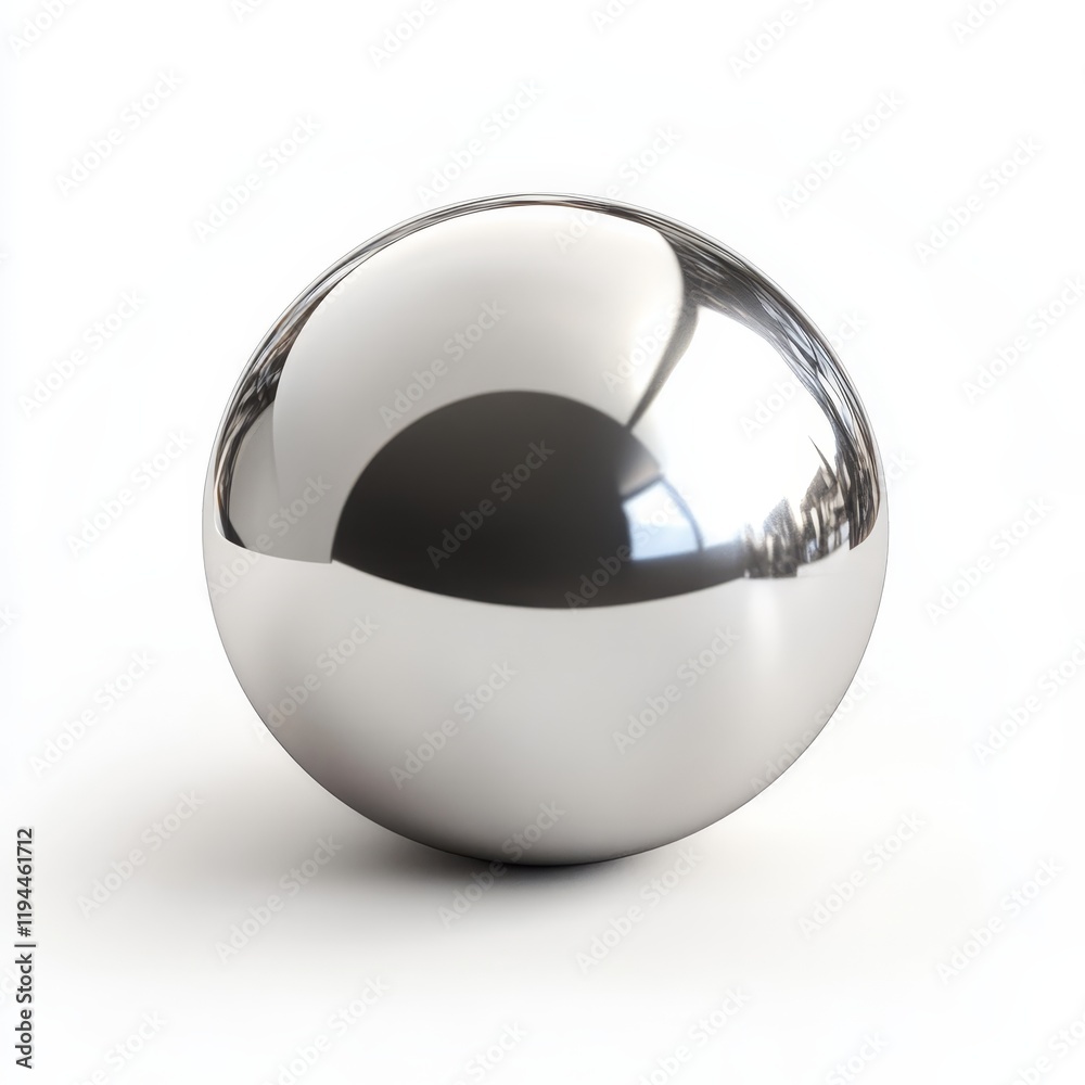Shiny chrome sphere on white background. (3) Shiny chrome sphere on white background. (3)