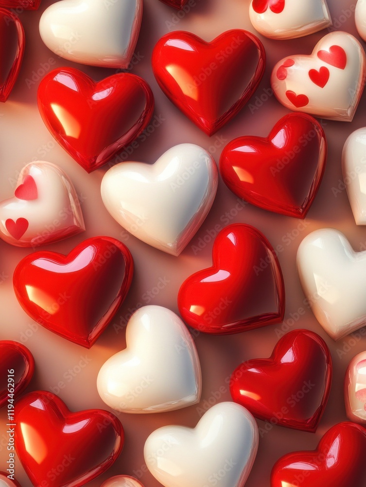 Fototapeta premium valentine hearts background