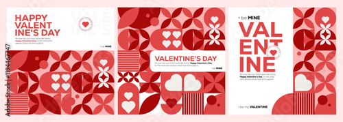 Social media posts template for Happy Valentine's day