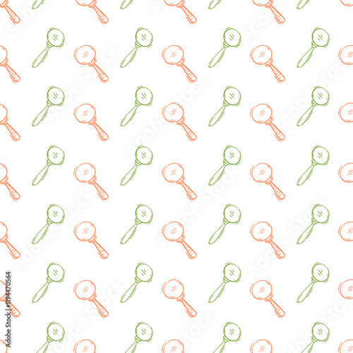 magnifying glass pattern. magnifying glass seamless pattern. doodle magnifying glass seamless pattern. magnifying glass background