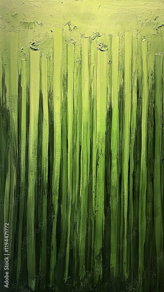 Abstract Green Forest: An Impressionistic Landscape Painting Abstract Green Forest: An Impressionistic Landscape Painting