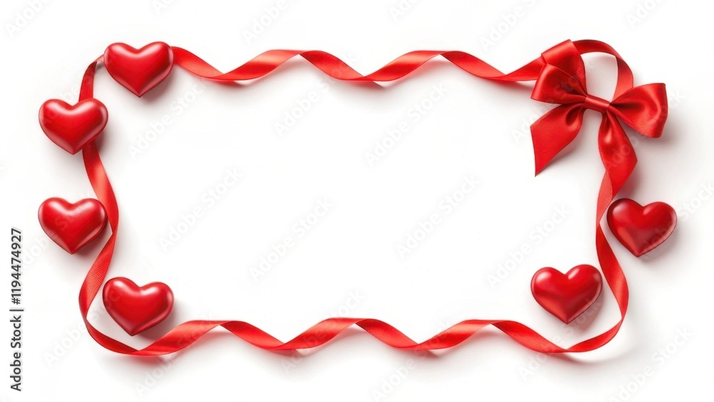 A decorative frame featuring red hearts and a ribbon, perfect for romantic messages or Valentine's Day greetings. A decorative frame featuring red hearts and a ribbon, perfect for romantic messages or Valentine's Day greetings.