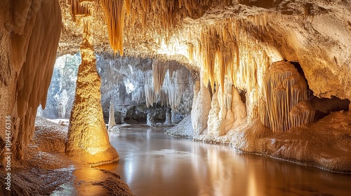 Luminous Cave: Underground River and Stunning Rock Formations photo