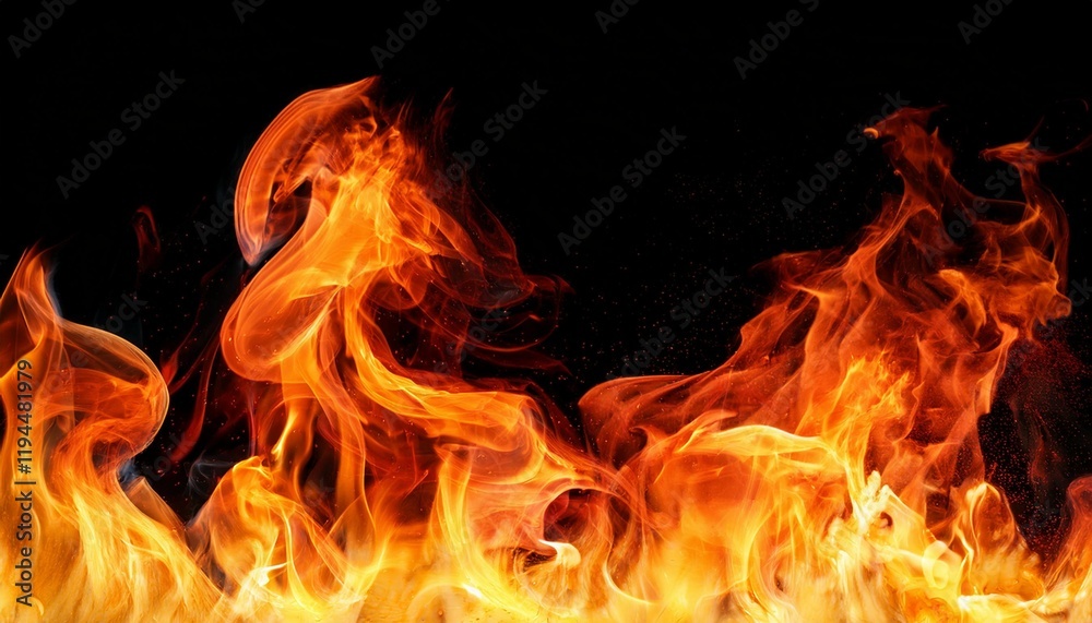 Dynamic flames and heat waves isolate. Dynamic flames and heat waves isolate.