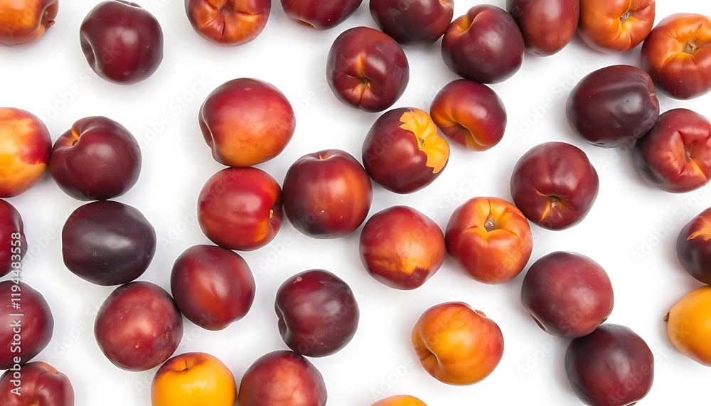 Red and Yellow Nectarines: A Vibrant Still Life Red and Yellow Nectarines: A Vibrant Still Life