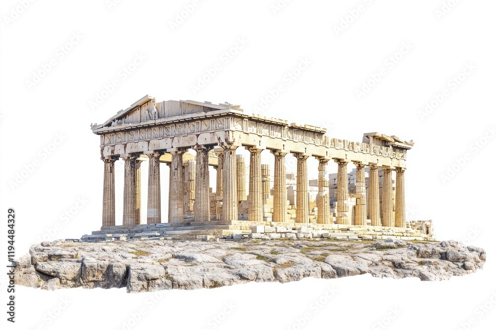 Fototapeta premium Ancient greek civilization Acropolis of Athens architecture parthenon landmark.