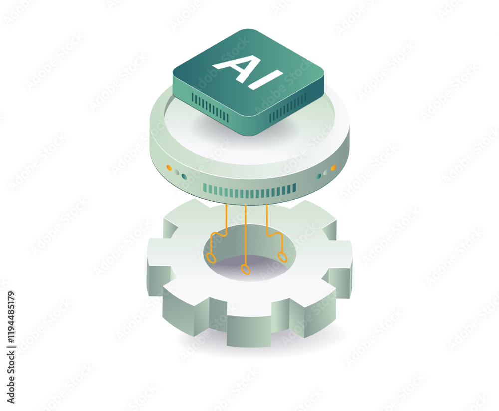 Artificial intelligence technology concept illustration
