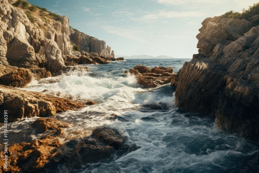 Fototapeta premium Sea landscape outdoors nature.