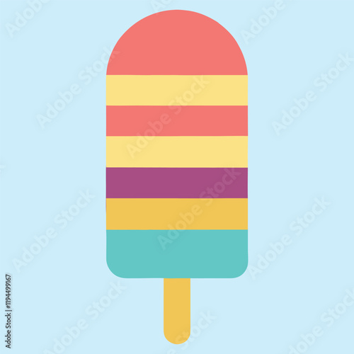 Ice Cream Food Vector illustration, Icecream Clipart Design, delicious Ice cream isolated
