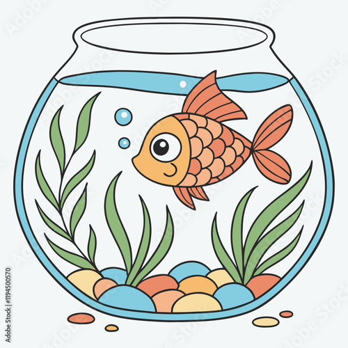 fish in a glass