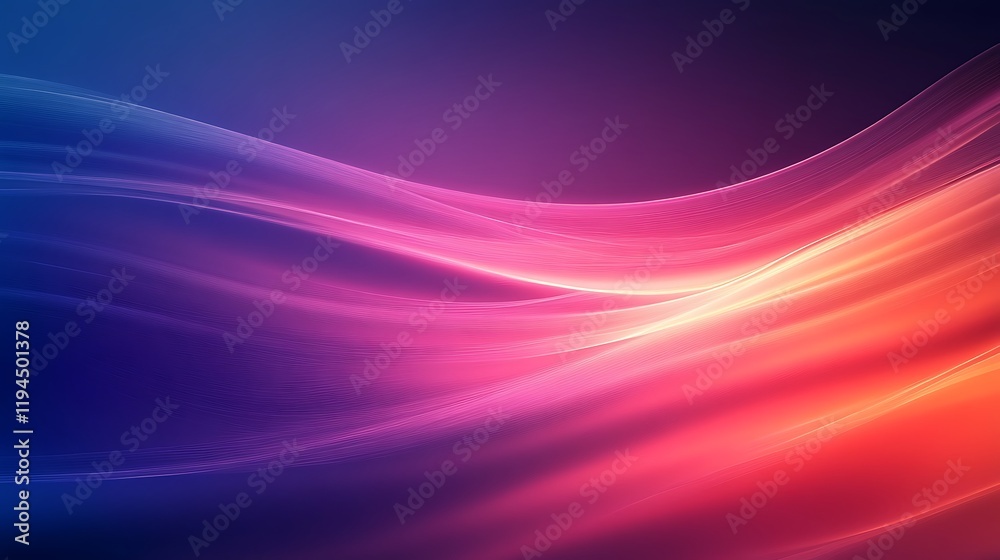 Fototapeta premium Abstract Pink And Blue Wave Design
