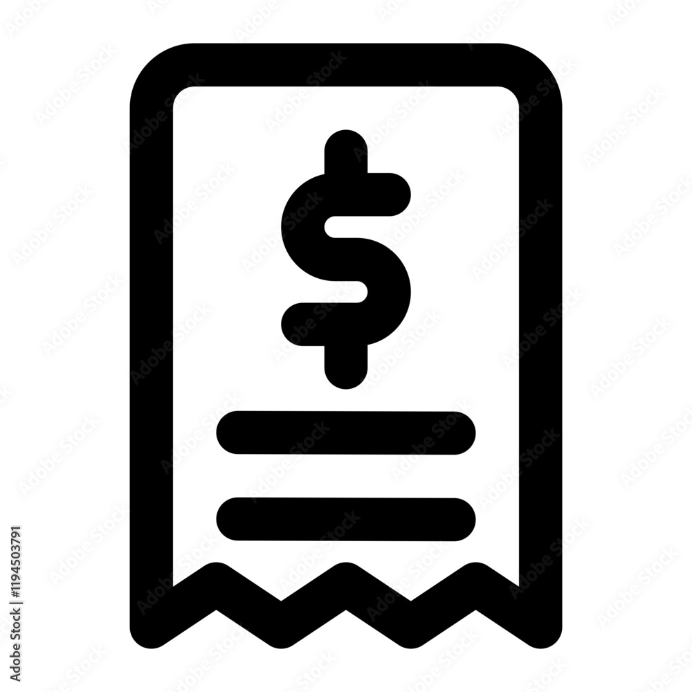 bill icon for illustration bill icon for illustration