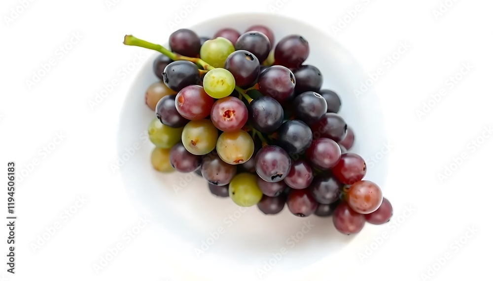 Vibrant Grape Cluster: A Still Life of Colorful Fruit Vibrant Grape Cluster: A Still Life of Colorful Fruit