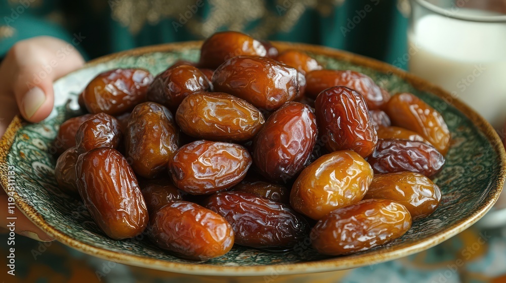 A plate full of delicious dates, a healthy and sweet treat. Perfect for snacking or as part of a balanced diet, these dates offer a natural sweetness and various nutrients. A plate full of delicious dates, a healthy and sweet treat. Perfect for snacking or as part of a balanced diet, these dates offer a natural sweetness and various nutrients.