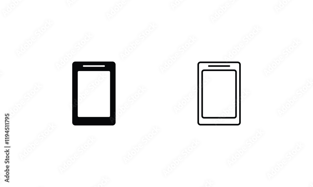 Tablet icons set vector stock illustration Tablet icons set vector stock illustration