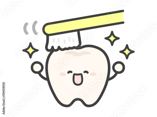 かわいい歯のベクターイラスト08