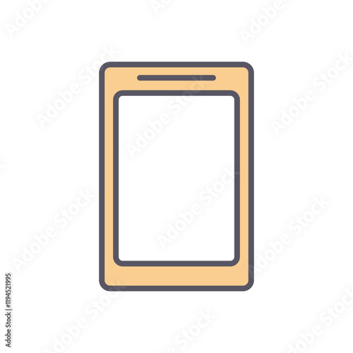 Tablet vector icon stock illustration