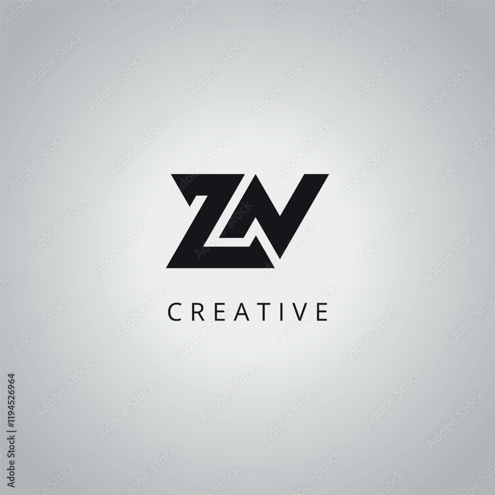 ZN NZ Modern Creative Alphabet Business Logo Design Vector Icon Template. ZN NZ Modern Creative Alphabet Business Logo Design Vector Icon Template.