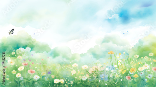 Beautiful watercolor  St. Patrick's Day Irish Background 