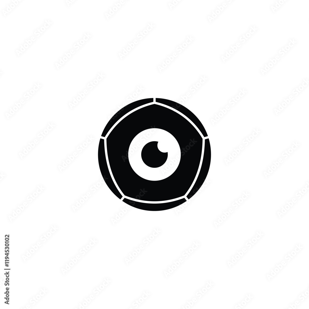 Minimalist Lens Icon for Photography and Vision Minimalist Lens Icon for Photography and Vision
