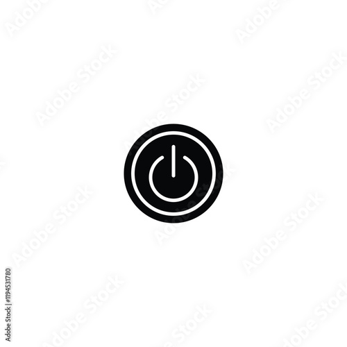 Modern Button Icon for User Interfaces