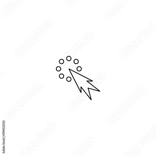 Modern Button Icon for User Interfaces