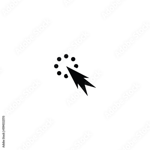 Modern Button Icon for User Interfaces