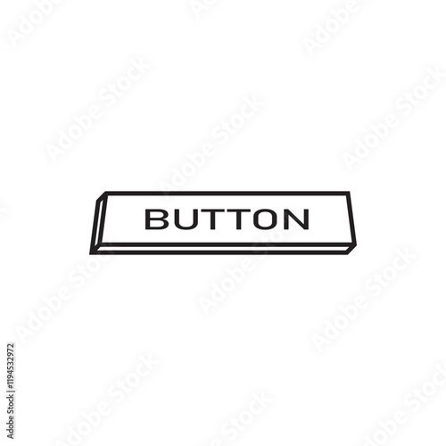 Modern Button Icon for User Interfaces