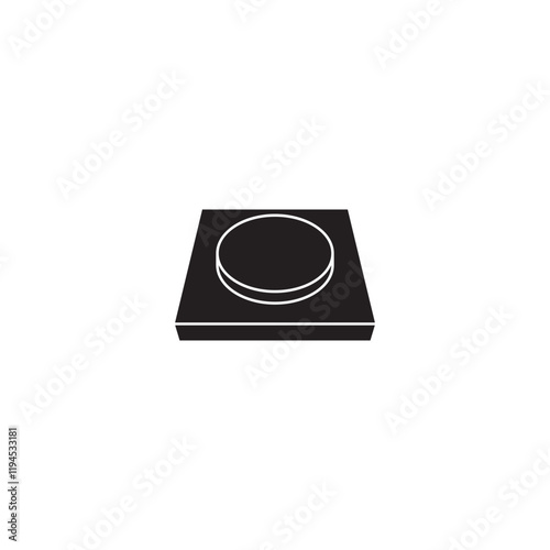 Modern Button Icon for User Interfaces