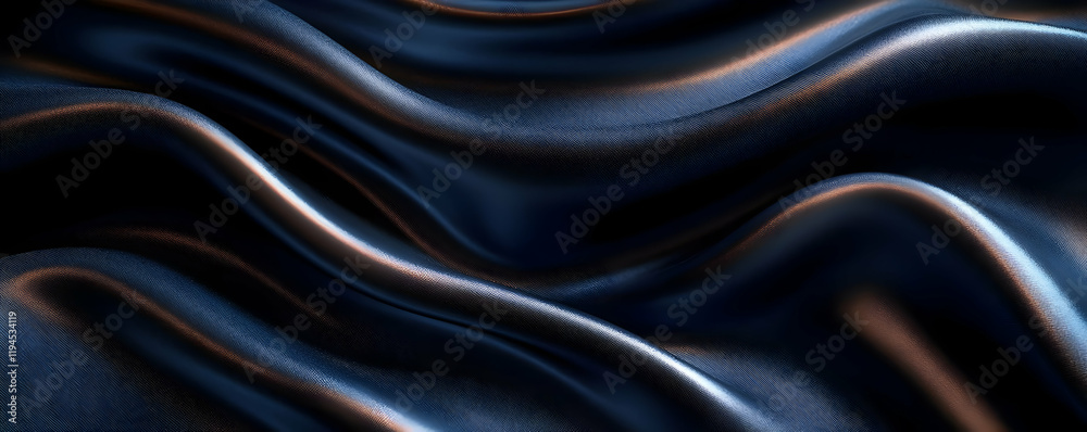 Obraz premium Dark silk waves, studio backdrop