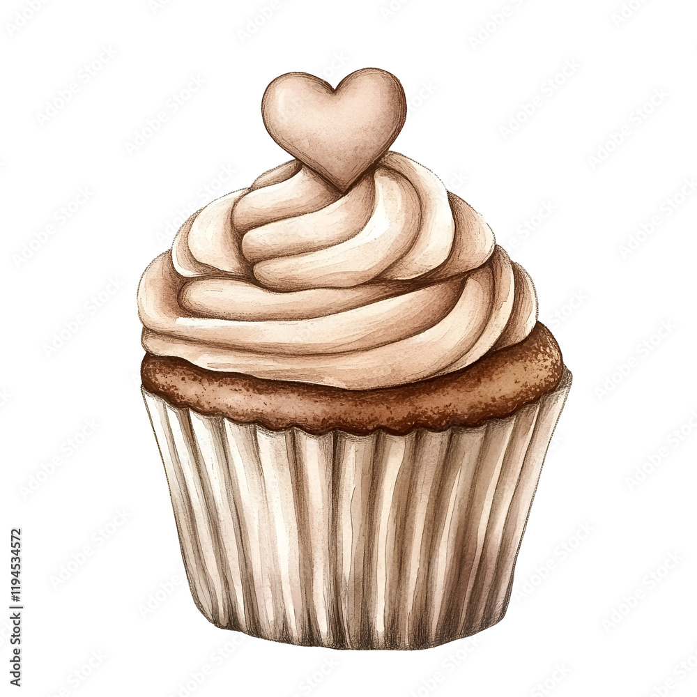 Rustic Beige Valentine Clipart Vector Illustration Rustic Beige Valentine Clipart Vector Illustration