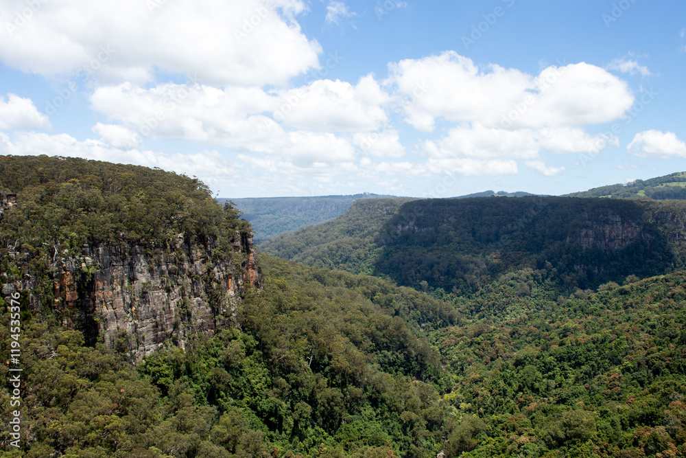 Fototapeta premium landscape of lush valley 
