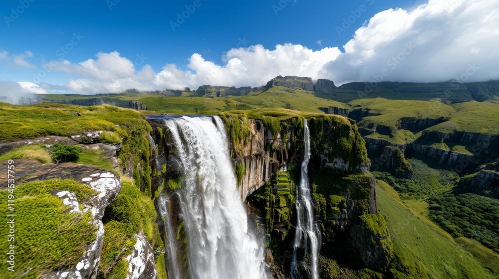 Fototapeta premium ​National King Day. Serene Lion Resting in Natural Habitat