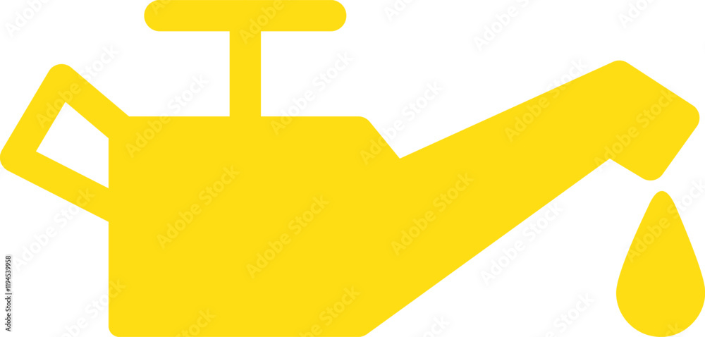 Fototapeta premium オイル缶アイコン - シンプルでモダンなデザイン