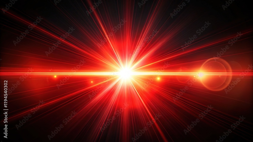 Glowing Red Laser Beam, Abstract Light Effect, Horizontal Rays, Sharp Bright Colors, High-Resolution Image Glowing Red Laser Beam, Abstract Light Effect, Horizontal Rays, Sharp Bright Colors, High-Resolution Image