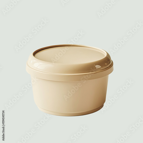 Mock up template plastic tub bucket container
