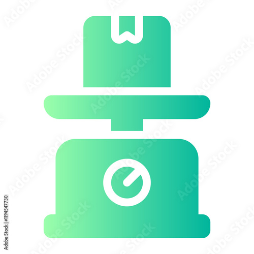 weigh scale gradient icon