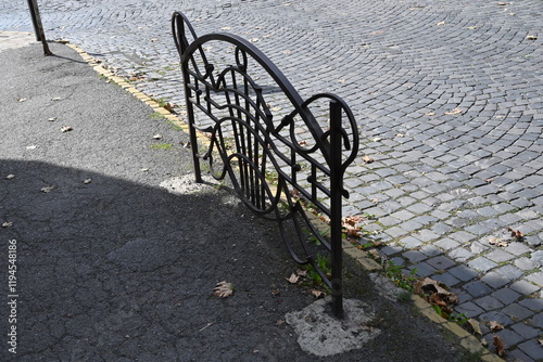 Obraz na płótnie Ornate Metal Fence Detail w salonie