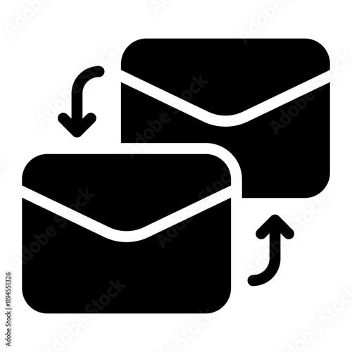 correspondence glyph icon