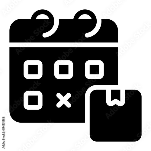 schedule glyph icon