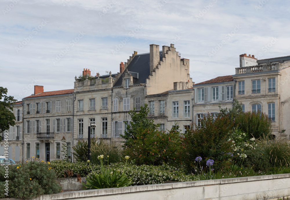 Obraz premium Street of the old town of La Rachelle