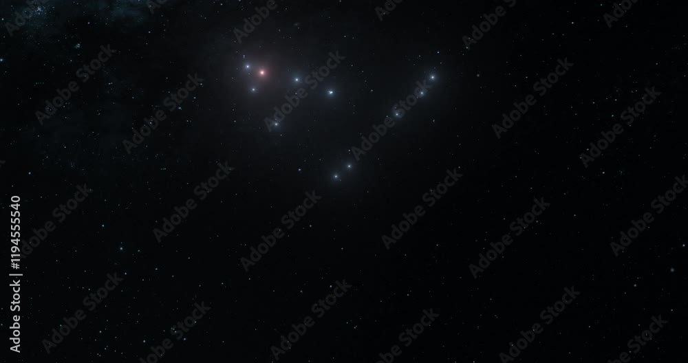 Capricornus constellation in the outer space Capricornus constellation in the outer space