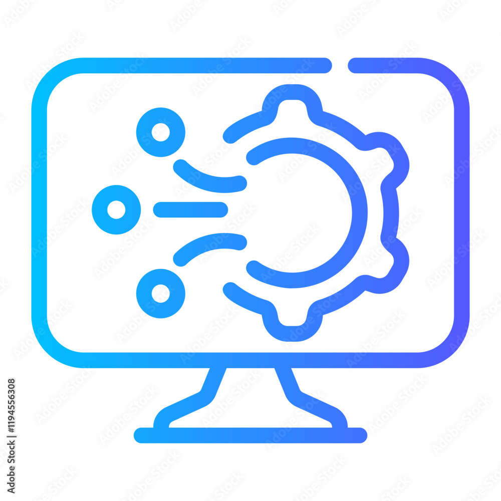 social network Line Gradient Icon social network Line Gradient Icon